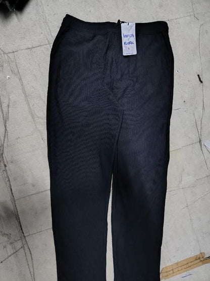 Men's Black Loose Fit Corduroy Cargo Style Trouser